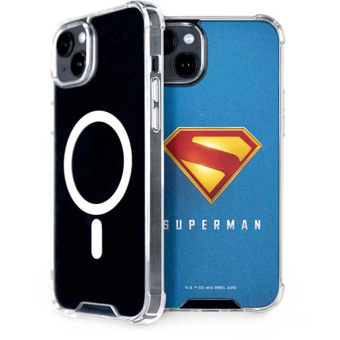 Superman 2025 Classic Superman Shield Emblem iPhone 15 MagSafe Case